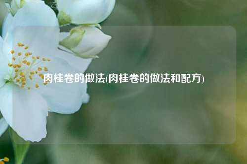 肉桂卷的做法(肉桂卷的做法和配方)